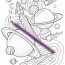 the crazy space coloring pages by gal shir