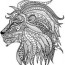 detailed lion advanced coloring page