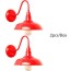 light red outdoor wall mount sconce