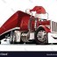 christmas truck royalty free vector