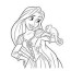 princess rapunzel with pascal coloring