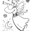 free christmas angel coloring page