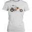 woodstock riding a motorcycle t shirt