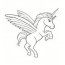 unicorn coloring flying coloring page