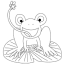 easy printable frog coloring pages for kids