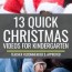 quick christmas videos for kindergarten