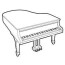 10 beautiful piano coloring pages for