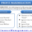 profit maximization meaning model