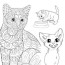 100 free cat coloring pages for kids