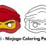 ninjago coloring page mask printable