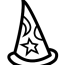 wizard hat colouring pages coloring