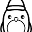 cute penguin colouring pages