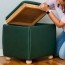 diy storage ottoman cube with tray top