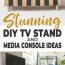 diy tv stand media console ideas