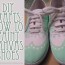 diy crafts painted canvas shoes
