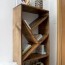diy bookcase with angled shelves