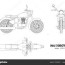 942 motorcycle line draw vector images