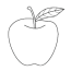 apple printable coloring pages
