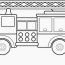 fire truck coloring page worksheets