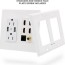 buy premium media wall outlet dual 6