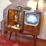 old vintage tvs into liquor cabinets