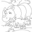 hippo with baby hippo coloring pages
