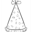 birthday hat coloring pages free