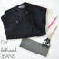 easy diy distressed black jeans by