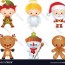 christmas characters royalty free