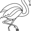 flamingo coloring page online or