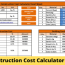 house construction cost calculator