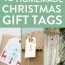 16 homemade diy christmas gift tags