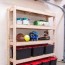 easy diy garage shelves with free plans