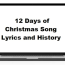 12 days of christmas song lyrics