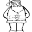 free santa coloring pages and