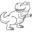 cartoon dinosaur stock vector image by