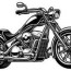 motorcycle vector art icons and