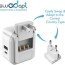 buy european plug travel adapter set