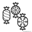 christmas candies coloring pages
