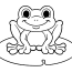 frogs kids coloring pages
