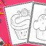 printable cupcake coloring pages 20