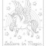 80 magical unicorn coloring pages for