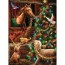 christmas barn 1000 piece glow in the