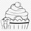 cute cupcake coloring pages clipart