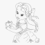 baby princess belle coloring pages hd