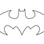 free batman logo coloring page