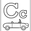printable letter c coloring pages