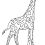 giraffes coloring pages to download and