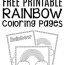 free printable rainbow coloring pages