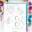 letter b coloring page free alphabet
